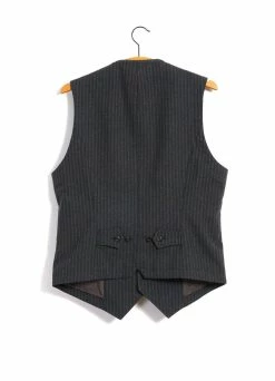 HANSEN GARMENTS WILLIAM | Lapel Waistcoat | Grey Pin 10 HANSEN GARMENTS WILLIAM | Lapel Waistcoat | Grey Pin -Hansen Shop william lapel waistcoat grey pin hansen garments 245123