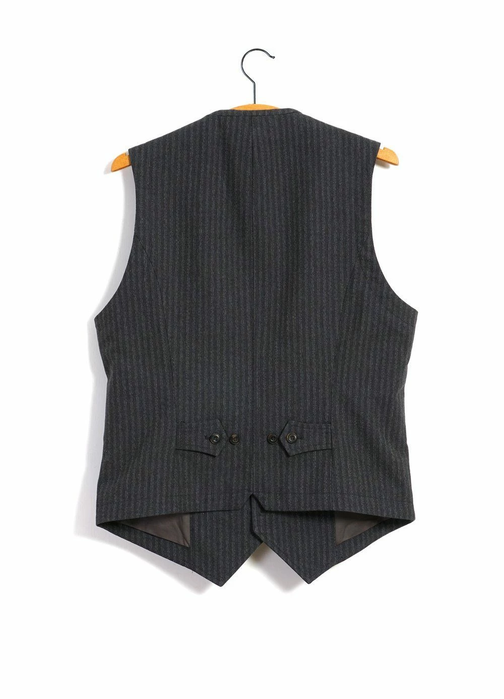 HANSEN GARMENTS WILLIAM | Lapel Waistcoat | Grey Pin 4 HANSEN GARMENTS WILLIAM | Lapel Waistcoat | Grey Pin - Image 4