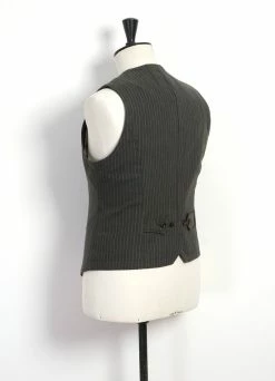 HANSEN GARMENTS WILLIAM | Lapel Waistcoat | Khaki Pin -Hansen Shop william lapel waistcoat khaki pin hansen garments 617496